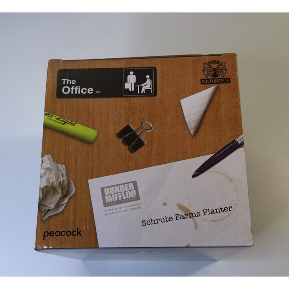 The Office Schrute Farms Scranton PA Ceramic Planter Culturefly Exclusive Dwight - Picture 6 of 7
